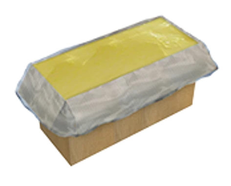 Cajas de mantequilla a granel terminadas y listas para almacenamiento frigorífico